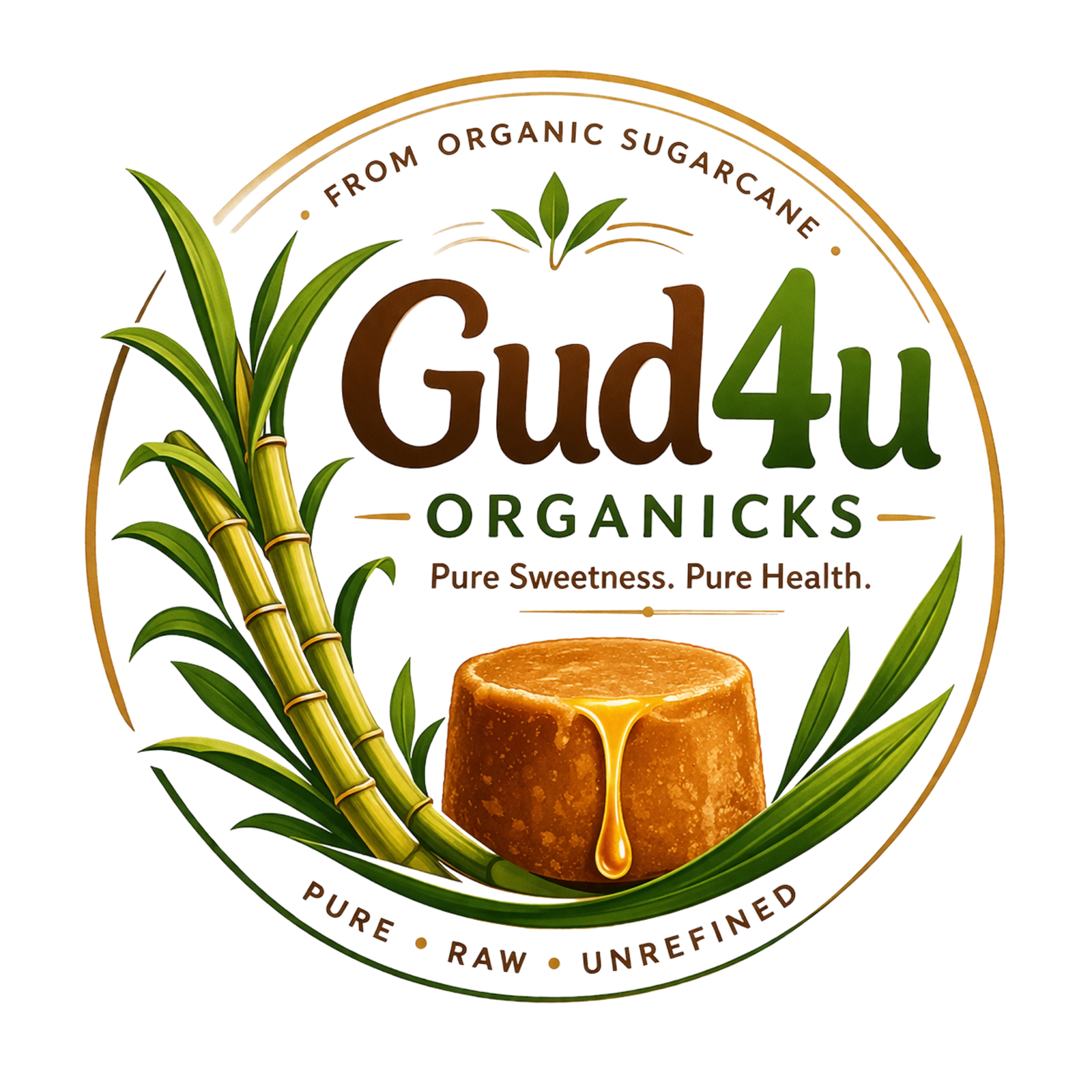 Gud4u Organicks logo